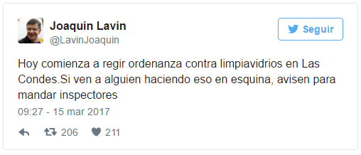 Fernando Godoy le mandó recado a Joaquín Lavín por medida en contra de los limpiaparabrisas - Imagen 1