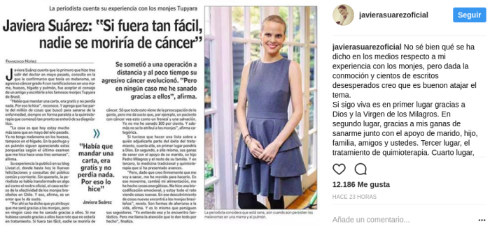 Javiera Suárez | Instagram