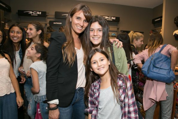 Andrea junto a sus dos hijas en marzo de 2017 | Club Magazine