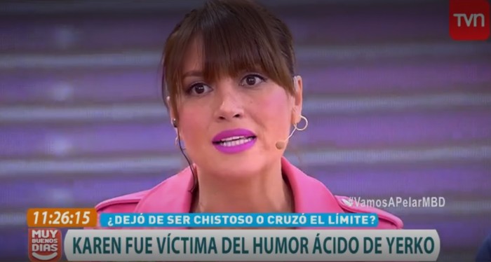 Karen en matinal de TVN