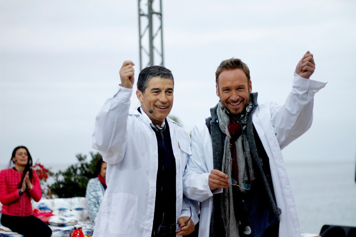 Así es la transformación en mujer de Martín y Polo Ramírez  para la Teletón