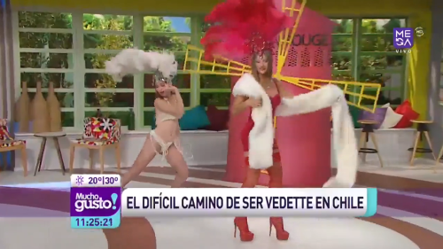 Karen Paola Sorprende Con Sexy Presentación Como Vedette En Mucho Gusto Tv Y Espectáculos 9725