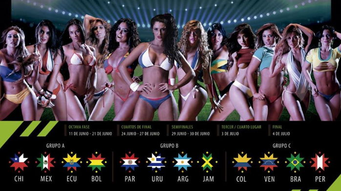 Paraguayas se lucen en sexy calendario de los partidos de Copa América