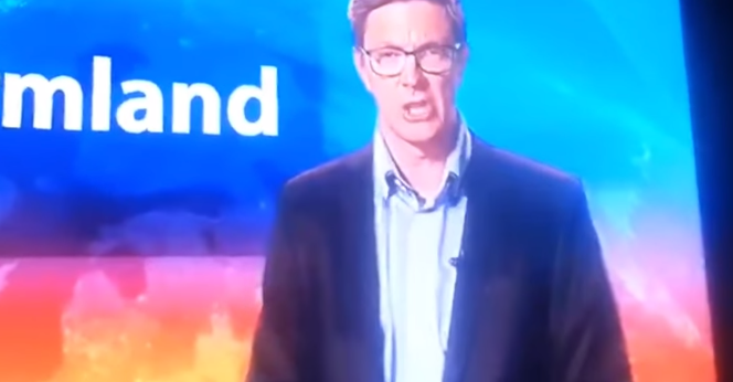 El gracioso chascarro de presentador sueco que no sabía que estaba al aire