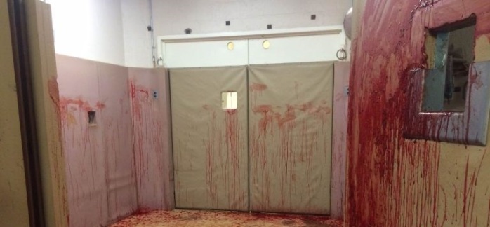 Terrorífica foto: ¿Qué ocurrió en esta habitación cubierta de sangre?