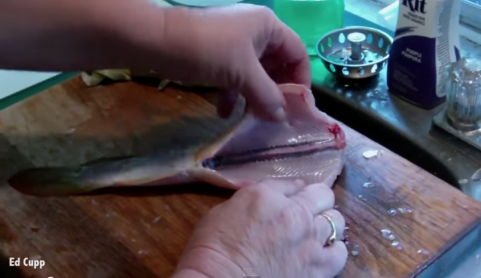 Mujer se llevó el susto de su vida por culpa de un pescado muerto y listo para cocinar