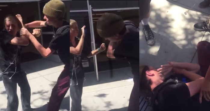 Matón que golpeaba a niño ciego recibió su merecido: Quedó viendo 