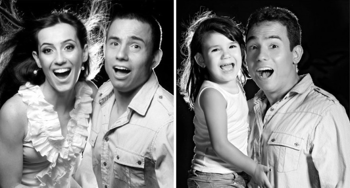 Este hombre recreó fotos junto a su difunta esposa con la ayuda de su hija