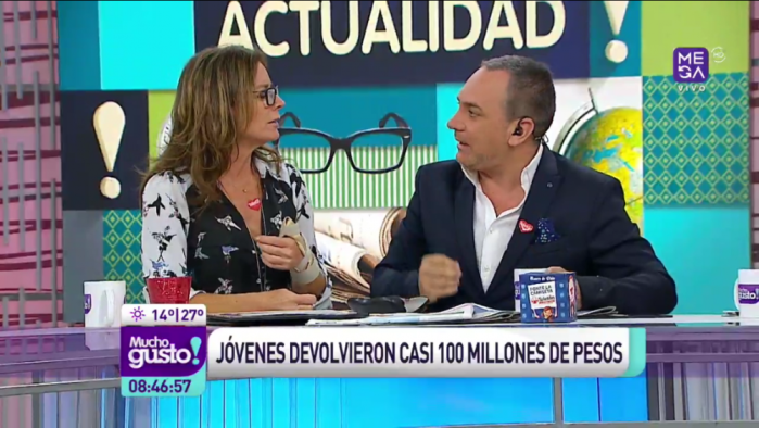 Luis Jara se molestó con Salosny por desubicado comentario en pantalla