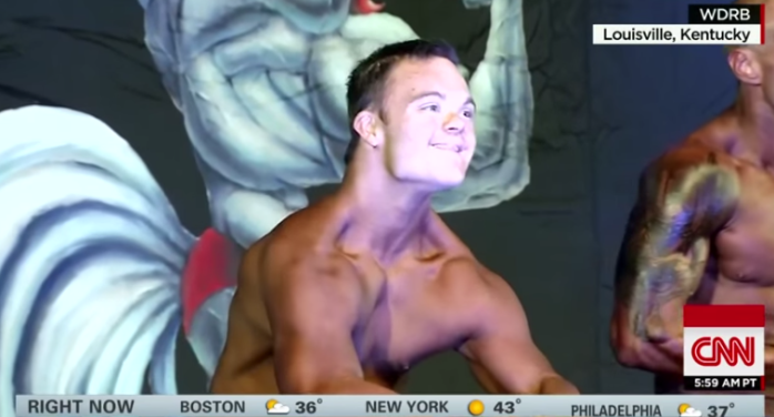 Joven con síndrome de Down cumplió su sueño: Compitió en certamen de culturismo