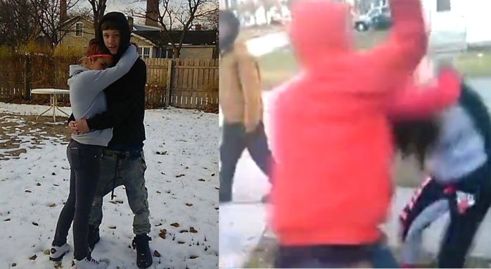 Difunden fuerte video de joven embarazada siendo golpeada en el vientre: Exige justicia