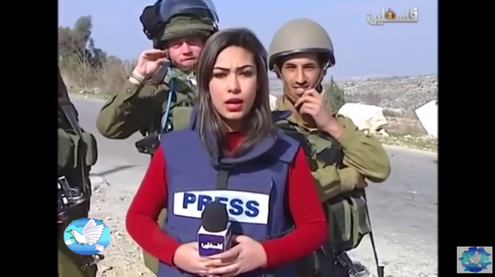 Así soldados israelíes trollearon a periodista palestina que transmitía en vivo