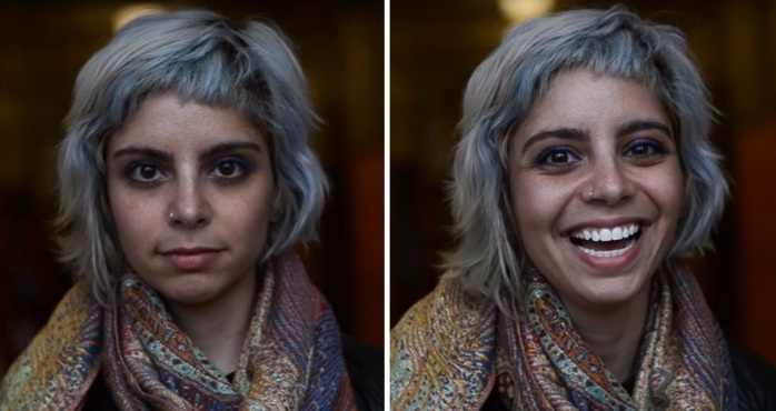 Joven logró capturar en fotos cómo cambia la gente tras llamarlos 