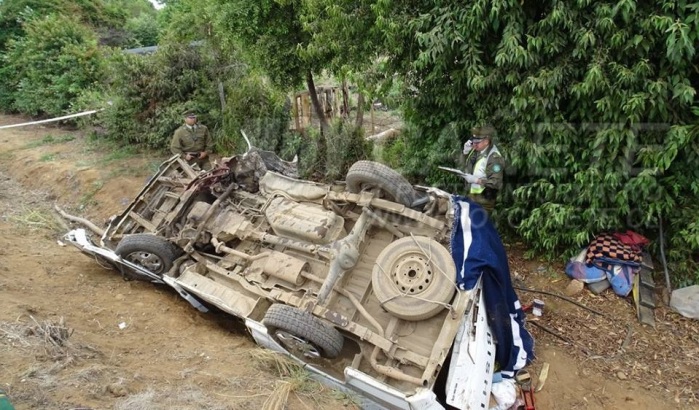 3 muertos deja colisión frontal en Cañete: el chofer iba ebrio e intentó fugarse