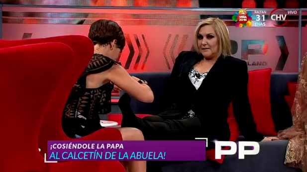 ¡Vergüenza! Hoyo en calcetín de Pamela Jiles desató las risas en Primer Plano