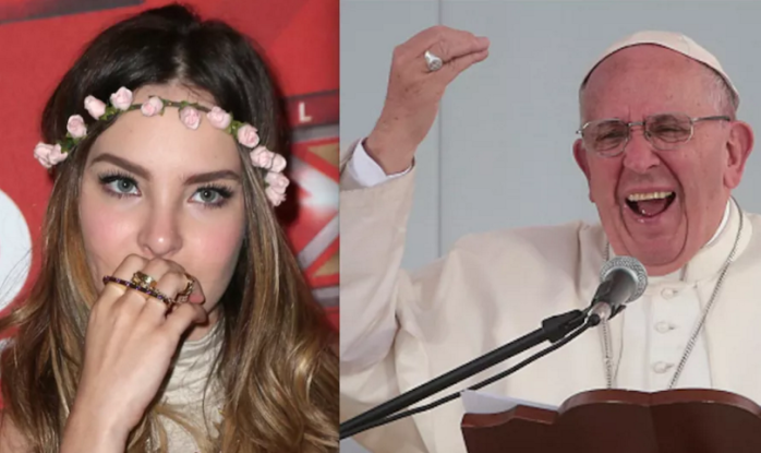 Mexicana Belinda sacó de sus casillas al Papa Francisco