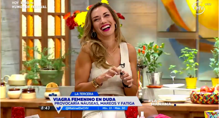 La pícara revelación de Carola De Moras sobre el viagra femenino en el matinal de CHV