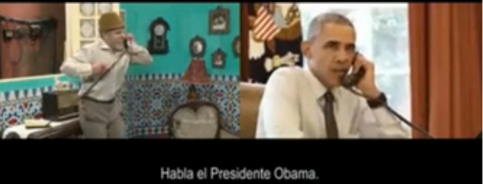 Obama realizó sketch de humor junto a comediante cubano previo a su visita a la isla