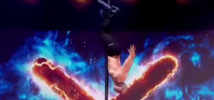 Britain's Got Talent: Arriesgado participante se salva de la muerte en peligroso truco