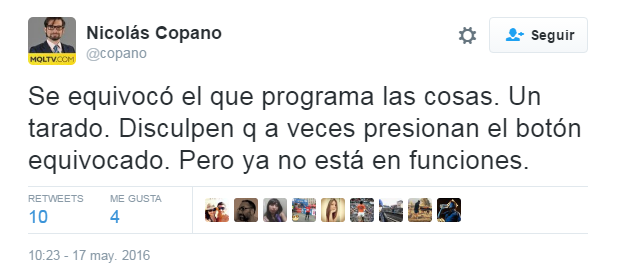 Nicolás Copano / Twitter