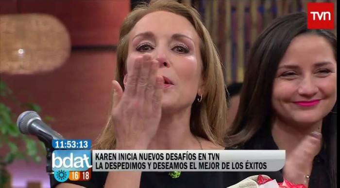 ¿Muy fría? Así fue la despedida de Karen Doggenweiler del 'Buenos Días a Todos'