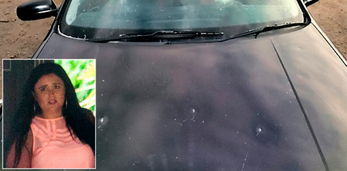 Mujer hizo trizas auto de ex novio que canceló la boda y no quiso devolverle su plata