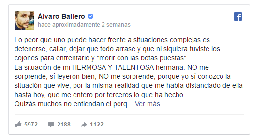 Alvaro Ballero | Facebook