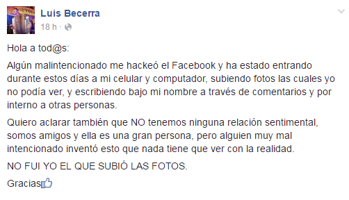 Luis Becerra / Facebook