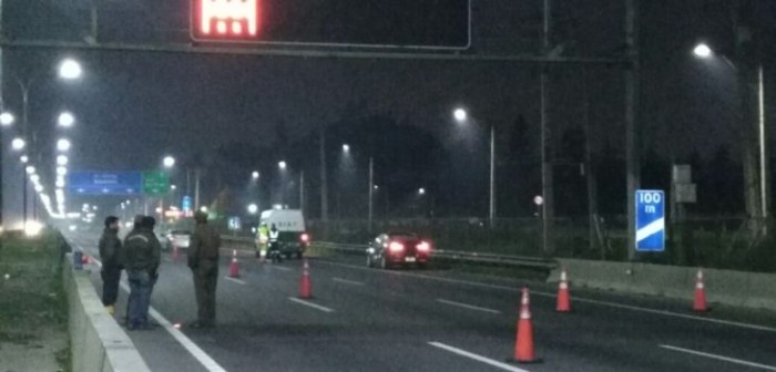 Hombre muere tras doble atropello: un vehículo particular de carabinero y camión de carga