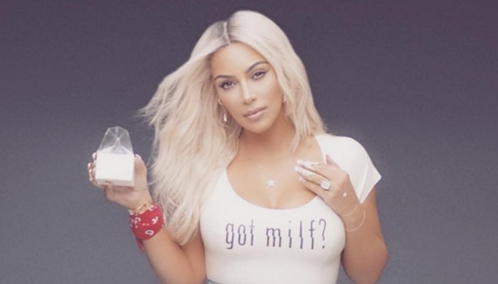 Así es el sensual baño de leche de Kim Kardashian en el nuevo video de Fergie