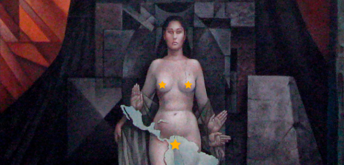 Facebook censura icónico mural de Concepción tras considerarlo “contenido para adultos”