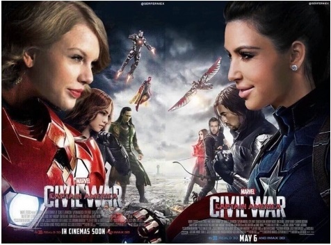 Los divertidos memes luego de que Kim Kardashian se burlara de Taylor Swift en Snapchat