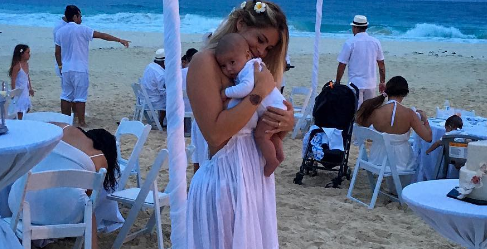 Coté López subió foto besando en la boca a su hija y su mensaje desató risas en Instagram