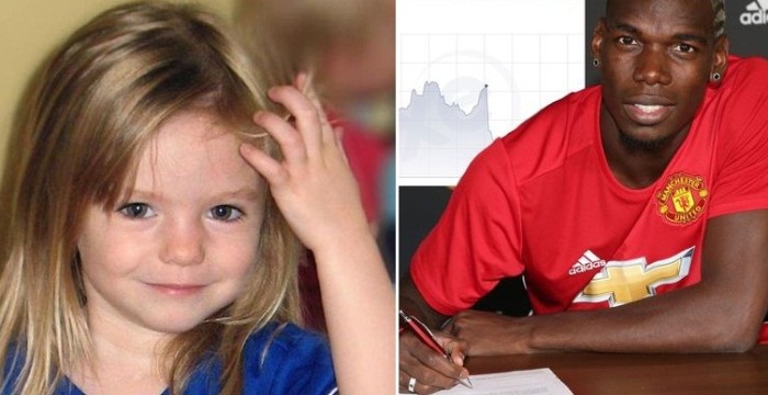 Casino online hace cruel broma sobre 'Maddie' tras la llegada de Paul Pogba al Man. United