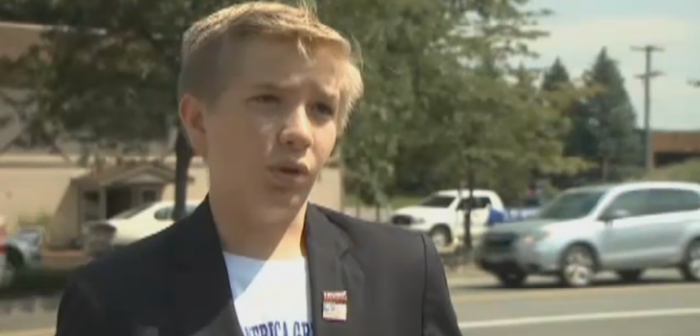 Niño de 12 años está a cargo de una de las oficinas de campaña de Donald Trump