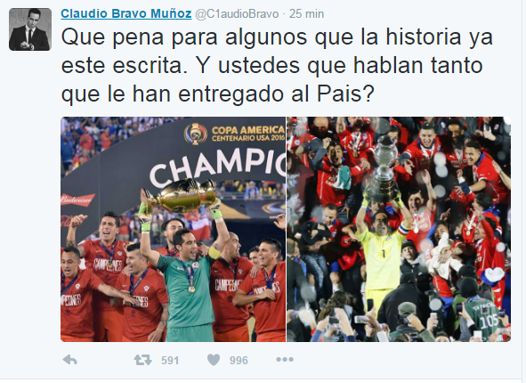 Twitter |Claudio Bravo