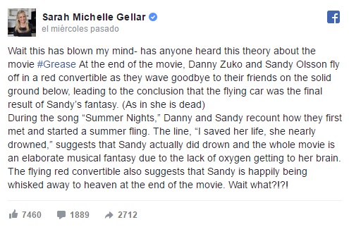 Sarah Michelle Gellar | Facebook