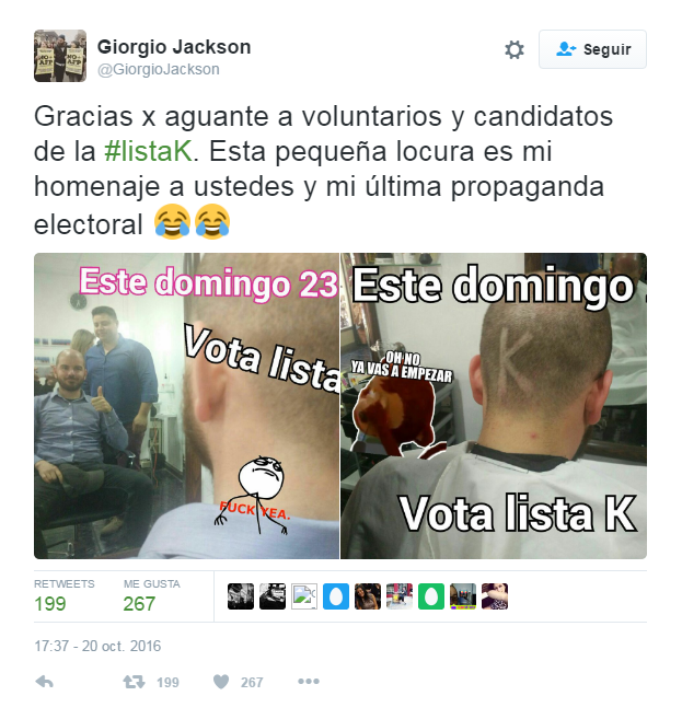 Giorgio Jackson / Twitter