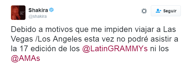 Shakira / Twitter