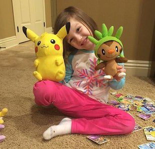 La pequeña Ashlynd con sus compras | Bethany Howell - Facebook