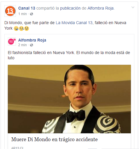 Captura | Facebook Canal 13