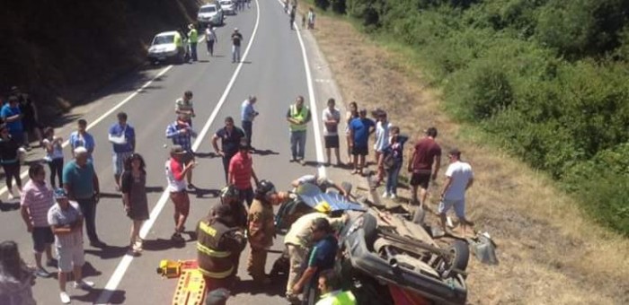 Grave accidente de tránsito en ruta La Madera: Hombre resultó eyectado del vehículo