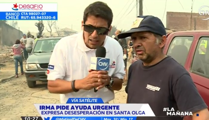 Las duras críticas que recibió Rafael Araneda por su cobertura con damnificados