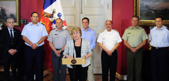 Michelle Bachelet confirma 43 detenidos en 36 incendios forestales