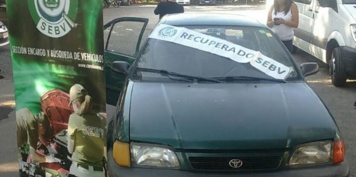 Carabineros recupera vehículo sustraído hace 20 años
