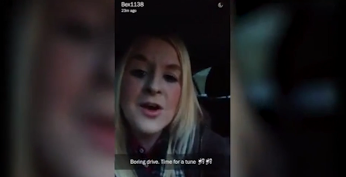 Joven transmitió su propio choque en Snapchat: Policía lo muestra para crear consciencia