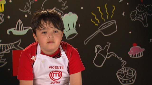 Vicente en "MasterChef Jr." | Captura