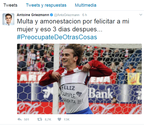 Antoine Griezmann | Twitter