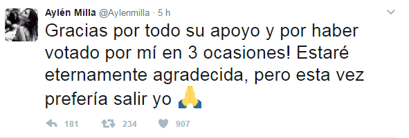 Aylén Milla | Twitter