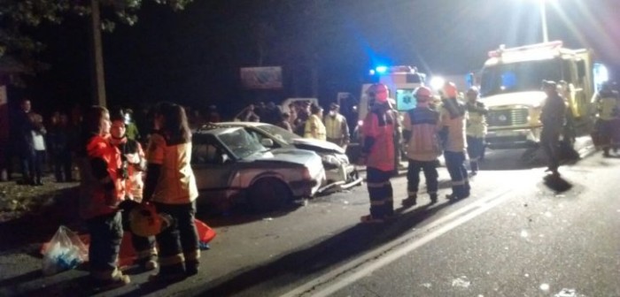 Un muerto y seis lesionados deja colisión de vehículos en ruta Freire - Villarrica